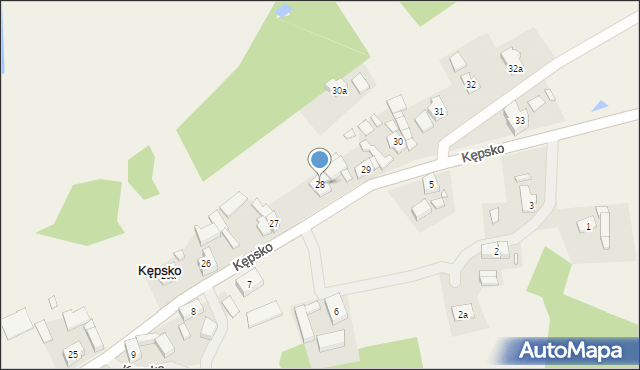 Kępsko, Kępsko, 28, mapa Kępsko