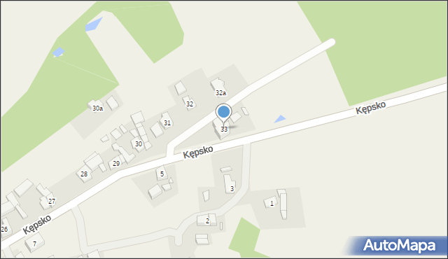 Kępsko, Kępsko, 33, mapa Kępsko