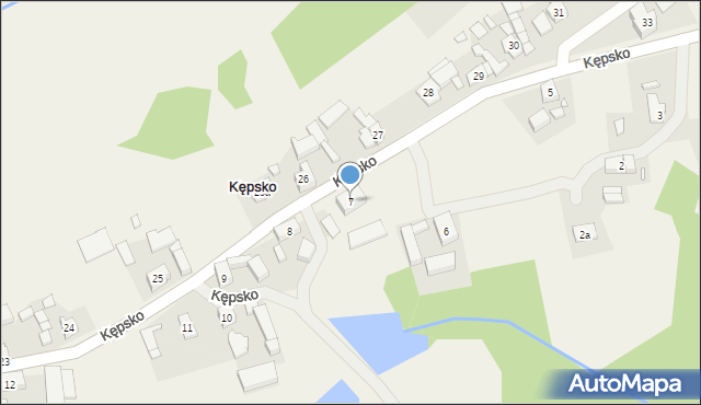 Kępsko, Kępsko, 7, mapa Kępsko