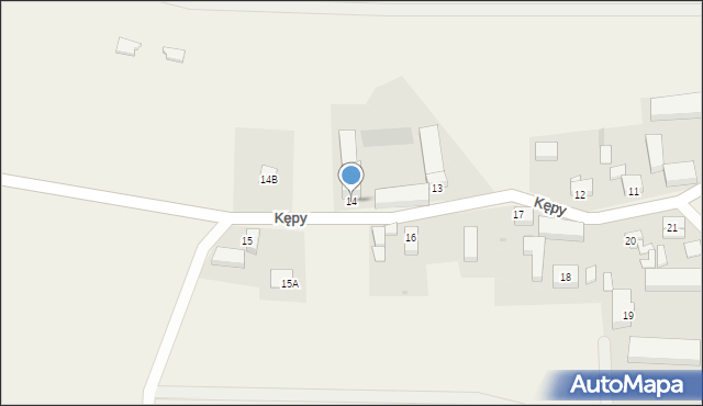 Kępy, Kępy, 14, mapa Kępy