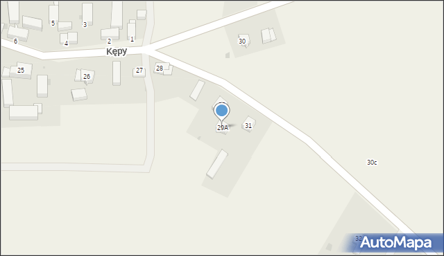 Kępy, Kępy, 29A, mapa Kępy