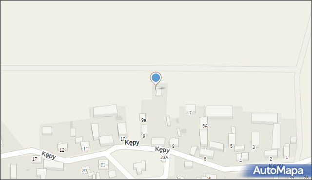 Kępy, Kępy, 9a, mapa Kępy