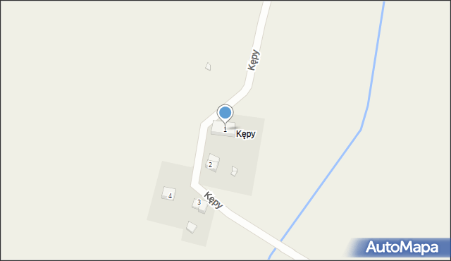 Kępy, Kępy, 1, mapa Kępy