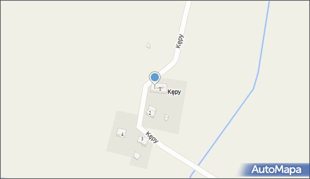 Kępy, Kępy, 1A, mapa Kępy