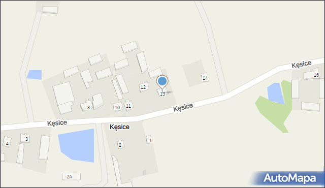 Kęsice, Kęsice, 13, mapa Kęsice