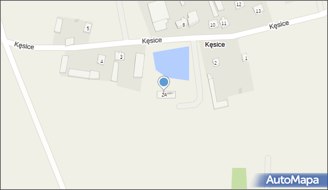 Kęsice, Kęsice, 2A, mapa Kęsice