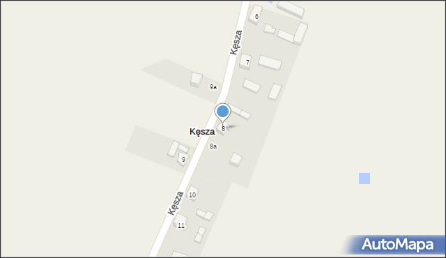 Kęsza, Kęsza, 8, mapa Kęsza