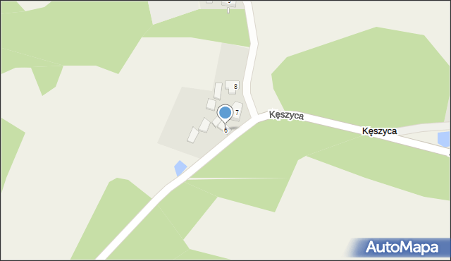 Kęszyca, Kęszyca, 6, mapa Kęszyca