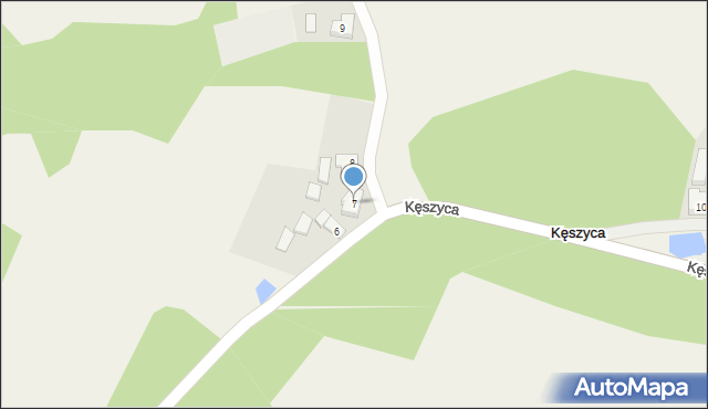 Kęszyca, Kęszyca, 7, mapa Kęszyca