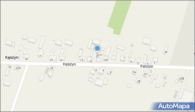 Kęszyn, Kęszyn, 10, mapa Kęszyn