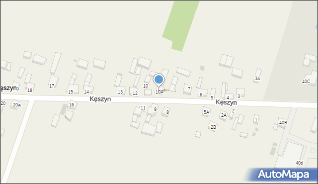 Kęszyn, Kęszyn, 10A, mapa Kęszyn