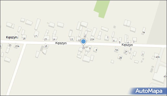 Kęszyn, Kęszyn, 11, mapa Kęszyn