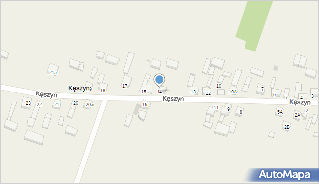 Kęszyn, Kęszyn, 14, mapa Kęszyn