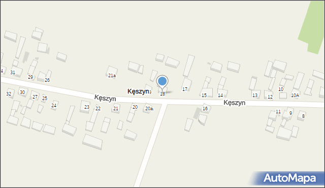 Kęszyn, Kęszyn, 18, mapa Kęszyn