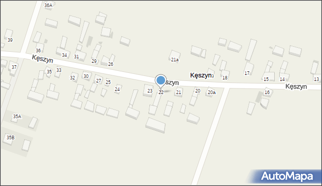 Kęszyn, Kęszyn, 22, mapa Kęszyn