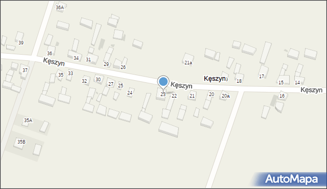 Kęszyn, Kęszyn, 23, mapa Kęszyn