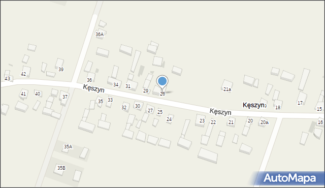 Kęszyn, Kęszyn, 26, mapa Kęszyn