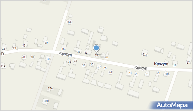 Kęszyn, Kęszyn, 29, mapa Kęszyn