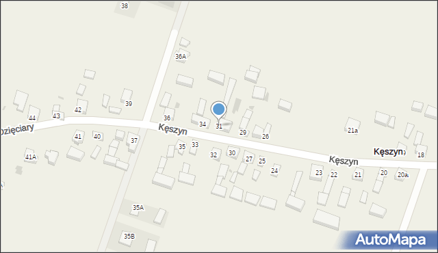 Kęszyn, Kęszyn, 31, mapa Kęszyn