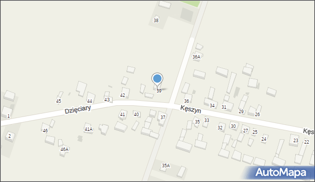 Kęszyn, Kęszyn, 39A, mapa Kęszyn