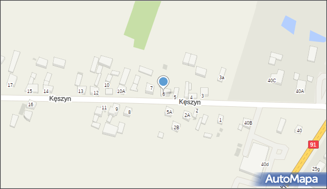 Kęszyn, Kęszyn, 6, mapa Kęszyn