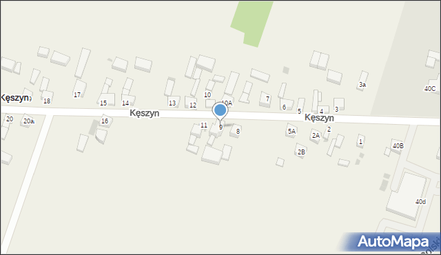 Kęszyn, Kęszyn, 9, mapa Kęszyn