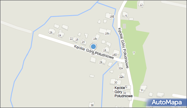 Kęty, Kęckie Góry Południowe, 28a, mapa Kęty