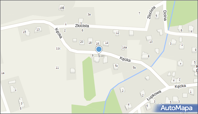 Kobiernice, Kęcka, 7, mapa Kobiernice