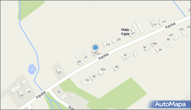 Kozy, Kęcka, 99, mapa Kozy