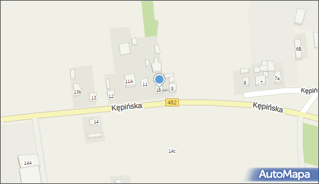 Kuźnica Skakawska, Kępińska, 10A, mapa Kuźnica Skakawska