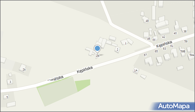 Kuźnica Skakawska, Kępińska, 2A, mapa Kuźnica Skakawska