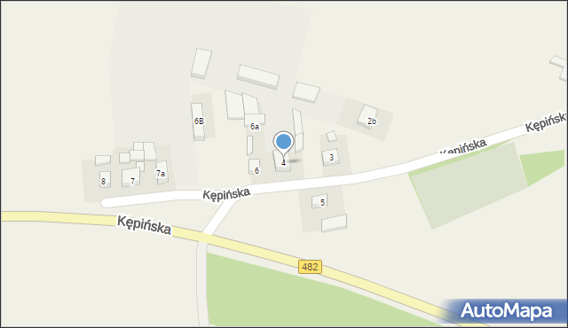Kuźnica Skakawska, Kępińska, 4, mapa Kuźnica Skakawska
