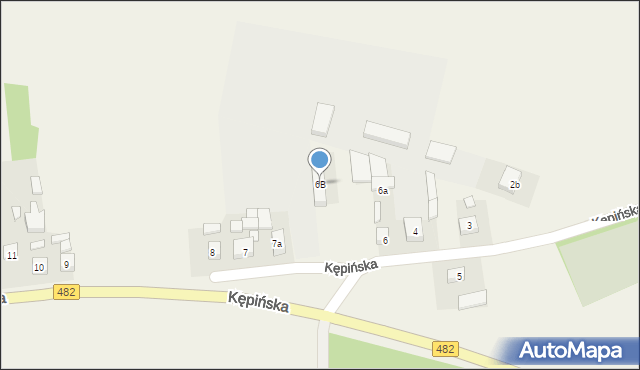 Kuźnica Skakawska, Kępińska, 6B, mapa Kuźnica Skakawska