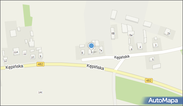 Kuźnica Skakawska, Kępińska, 7, mapa Kuźnica Skakawska