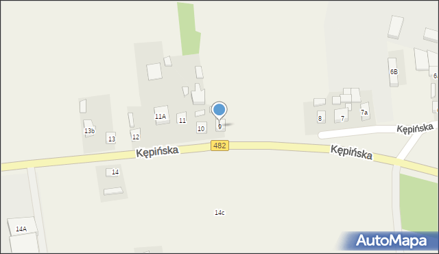 Kuźnica Skakawska, Kępińska, 9, mapa Kuźnica Skakawska