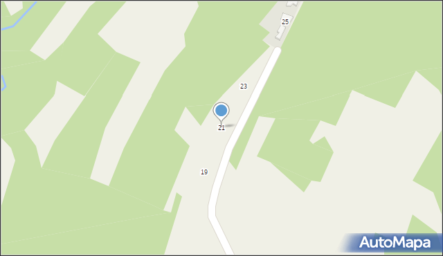 Lanckorona, Kępa, 21, mapa Lanckorona