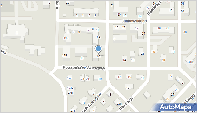 Legnica, Kedywu, 6C, mapa Legnicy