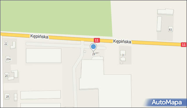 Łęka Opatowska, Kępińska, 19, mapa Łęka Opatowska