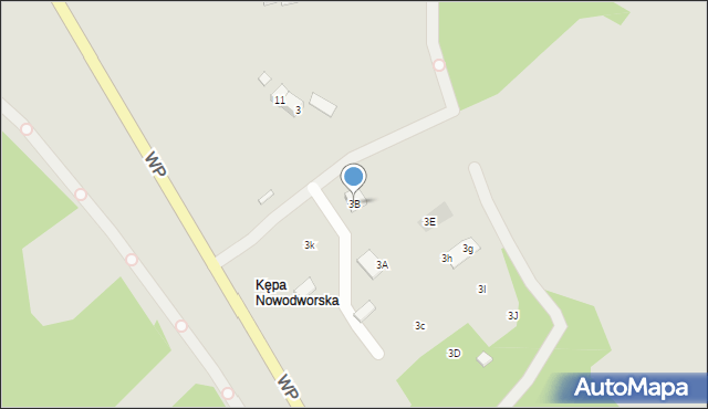 Nowy Dwór Mazowiecki, Kępa Nowodworska, 3B, mapa Nowy Dwór Mazowiecki