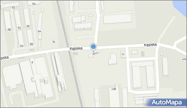Opole, Kępska, 10, mapa Opola