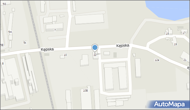 Opole, Kępska, 12, mapa Opola