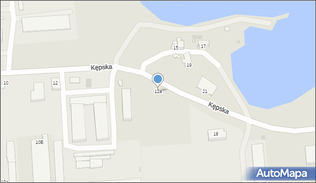 Opole, Kępska, 12a, mapa Opola