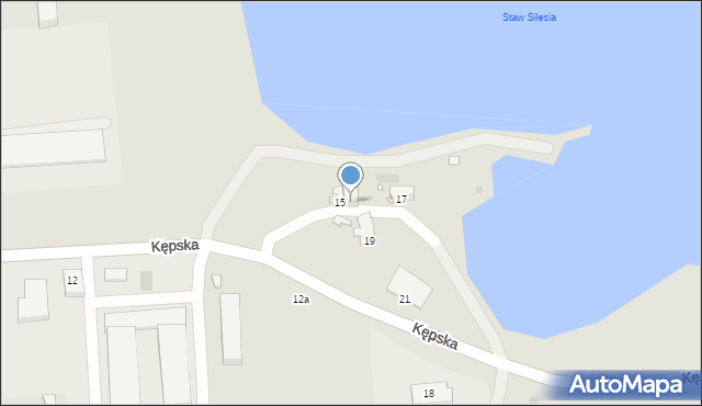 Opole, Kępska, 16, mapa Opola