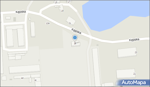 Opole, Kępska, 18, mapa Opola