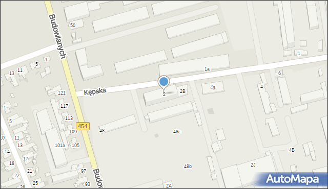 Opole, Kępska, 2, mapa Opola