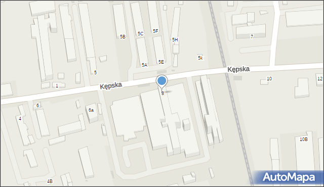 Opole, Kępska, 8, mapa Opola