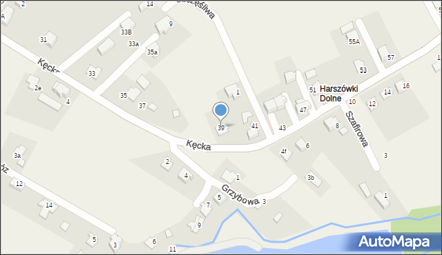 Pisarzowice, Kęcka, 39, mapa Pisarzowice