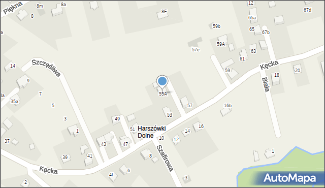 Pisarzowice, Kęcka, 55A, mapa Pisarzowice