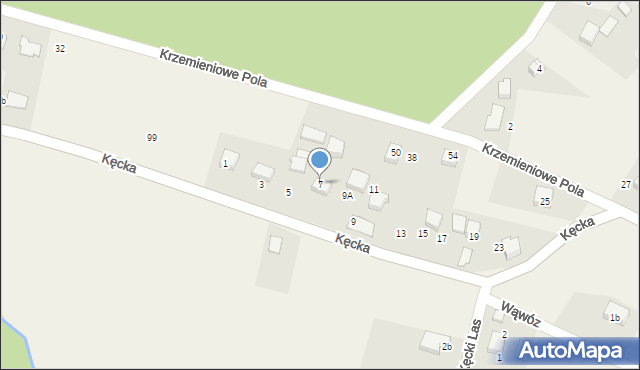 Pisarzowice, Kęcka, 7, mapa Pisarzowice