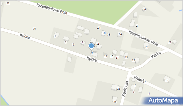Pisarzowice, Kęcka, 9, mapa Pisarzowice